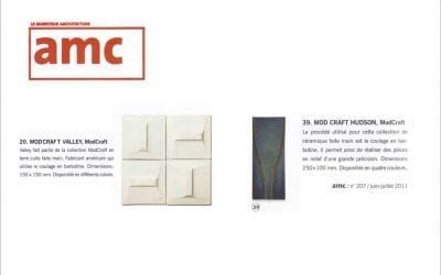 ModCraft modern tile featured in French architecture magazine